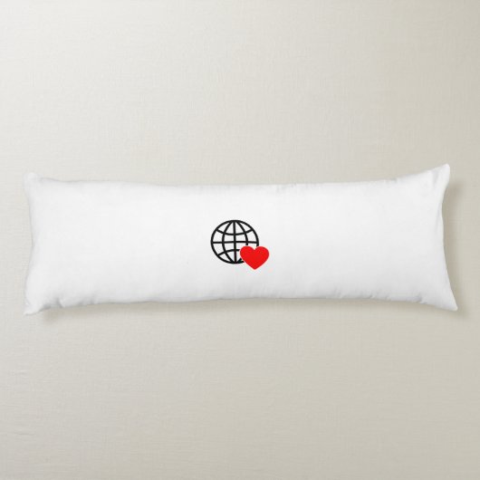 Nieuw personaliseer Tekst Logo Body Kussen (Achterkant)