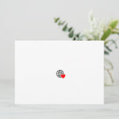Nieuw Personaliseer Tekst Logo Flat Invitation Kaart (Staand voorkant)