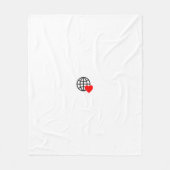 Nieuw personaliseer Tekst Logo Fleece Deken (Voorkant)