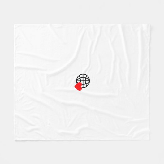 Nieuw personaliseer Tekst Logo Fleece Deken (Voorkant (Horizontaal))