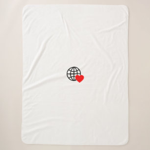 Nieuw personaliseer Tekst Logo Fleece Deken
