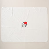 Nieuw personaliseer Tekst Logo Fleece Deken (Voorkant (horizontaal))