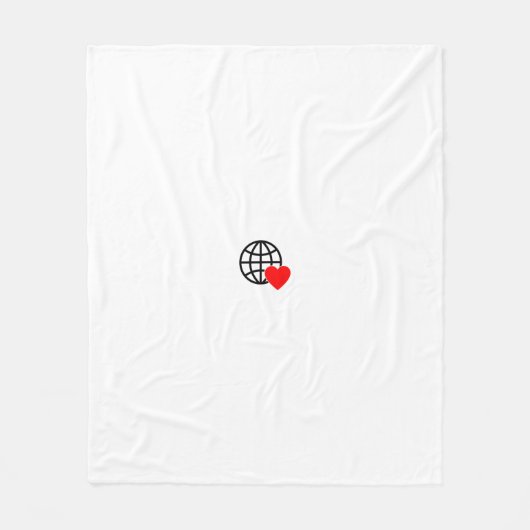 Nieuw personaliseer Tekst Logo Fleece Deken (Voorkant)