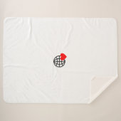 Nieuw personaliseer Tekst Logo Fleece Deken (Voorkant (horizontaal))