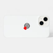Nieuw personaliseer Tekst Logo iPhone 14 Hoesje (Achterkant horizontaal)