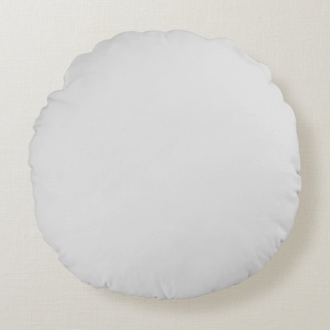 Nieuw personaliseer Tekst Logo Rond Kussen (Voorkant)