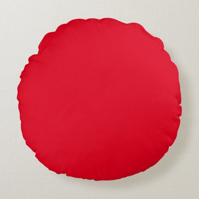 Nieuw personaliseer Tekst Logo Rond Kussen (Voorkant)
