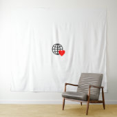 Nieuw personaliseer tekst Logo Tapestry Wandkleed (In Situ (horizontaal))