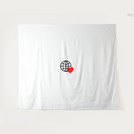 Nieuw personaliseer tekst Logo Tapestry Wandkleed (Voorkant (horizontaal))