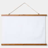 Nieuw Personaliseer Tekst Logo Wood Topped Wall Ta Hangend Wandkleed (Voorkant 3)