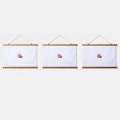 Nieuw Personaliseer Tekst Logo Wood Topped Wall Ta Hangend Wandkleed (Driedubbel)