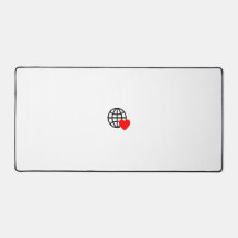 Nieuw personaliseer Text Logo Desk Mat