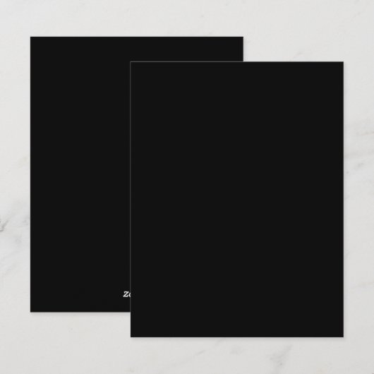 Nieuw Personalize Text Logo Flat Holiday Kaart (Voorkant / Achterkant)