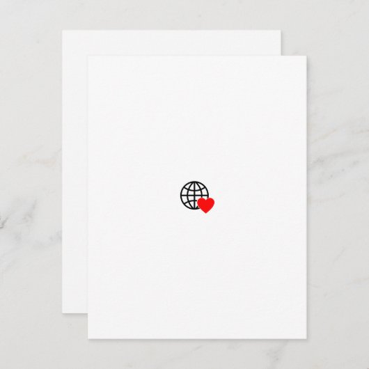 Nieuw Personalize Text Logo Flat Holiday Kaart (Voorkant / Achterkant)