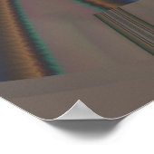 Nieuw Pet 2 Abstracte fijne fractale kunst Poster (Hoek)