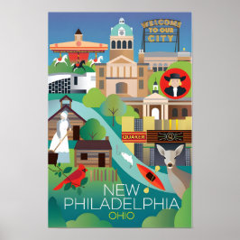Nieuw Philadelphia, Ohio Print