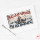 Nieuw Pistool Rechten Gear Rechthoekige Sticker (Envelop)