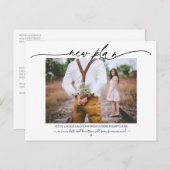 Nieuw plan Calligrafie Weddenschap Uitstel Briefkaart (Voorkant / Achterkant)