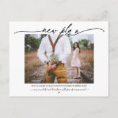 Nieuw plan Calligrafie Weddenschap Uitstel Briefkaart (Voorkant)