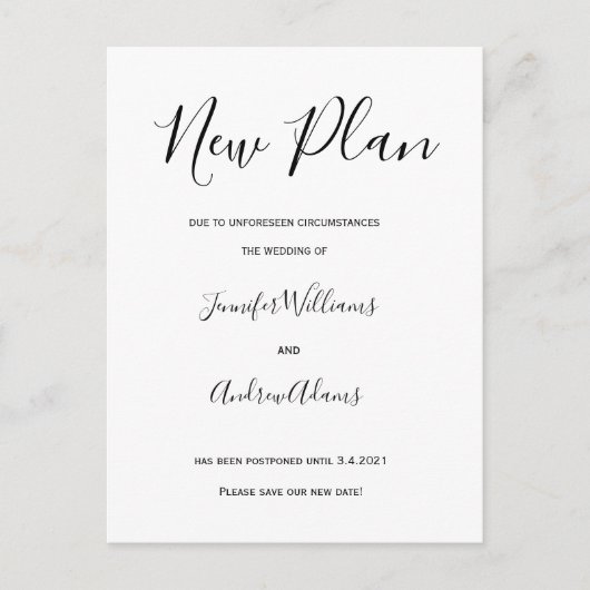 Nieuw Plan eenvoudig wijzigen van de datum kaarten (Voorkant)