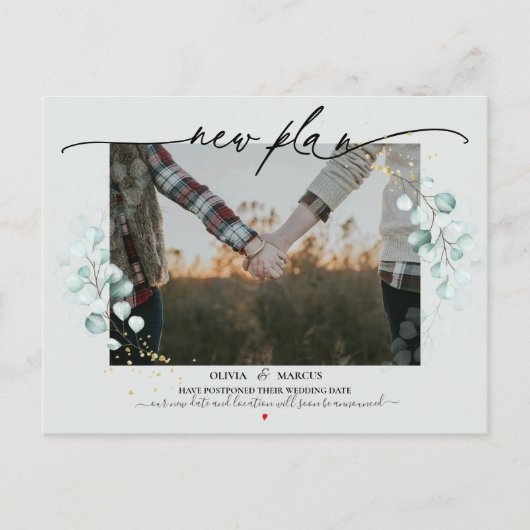 Nieuw Plan Fotokalligrafie Weduwschap Eucalyptus Briefkaart (Voorkant)