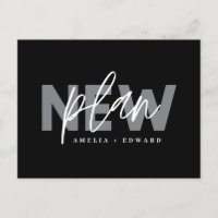 Nieuw plan moderne typografie bruiloft verandert d