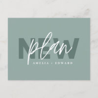 Nieuw plan moderne typografie bruiloft verandert d