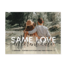 Nieuw plan moderne typografie bruiloft verandert d