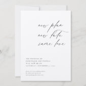 Nieuw plan nieuwe datum dezelfde liefde wijziging  kaart (Voorkant)