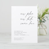 Nieuw plan nieuwe datum dezelfde liefde wijziging kaart (Staand voorkant)