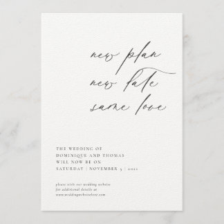 Nieuw plan nieuwe datum dezelfde liefde wijziging  kaart