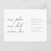 Nieuw plan Nieuwe datum Zelfde liefde Briefkaart (Voorkant)