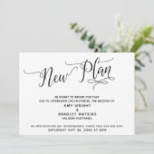 Nieuw plan uitstel trouwdatum bekendmaking kaart (Staand voorkant)