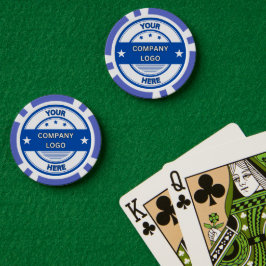 NIEUW! Poker Chips - Blauw - Aangepast