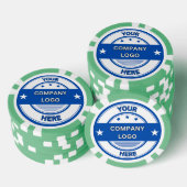 NIEUW! Poker Chips - Groen- Aangepast (Opstapeling)