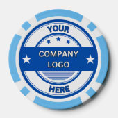 NIEUW! Poker Chips - Lichtblauw- Aangepast (Achterkant)