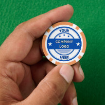 NIEUW! Poker Chips - Sinaasappel- Aangepast