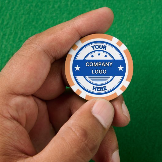 NIEUW! Poker Chips - Sinaasappel- Aangepast (Hand)