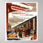 Nieuw Poster Haven Spoorweg Kerstmis 1947 (Voorkant)