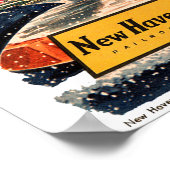 Nieuw Poster Haven Spoorweg Kerstmis 1947 (Hoek)