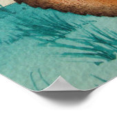 nieuw poster met de naam baby met een schattig kon (Hoek)