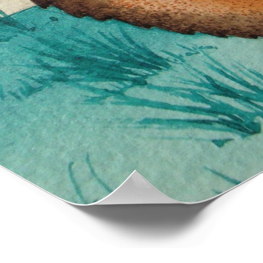 nieuw poster met de naam baby met een schattig kon (Hoek)