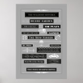 NIEUW POSTER VAN DE STAD VAN YORK FAMOUS HOTELS (Voorkant)