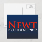 Nieuw President 2012 Briefkaart (Voorkant / Achterkant)