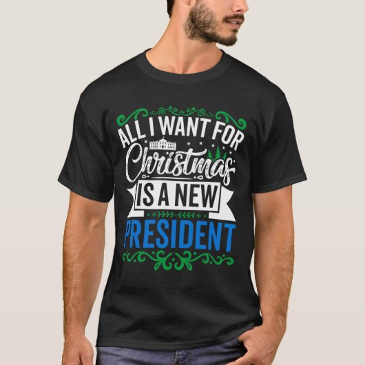 Nieuw President blauw T-shirt (Voorkant)