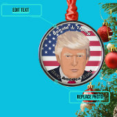 Nieuw President Donald J. Trump herdenking Metalen Ornament
