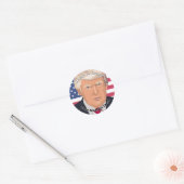 Nieuw President Donald J. Trump herdenking Ronde Sticker (Envelop)