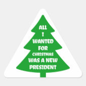 Nieuw President voor kerstmis Sticker (Voorkant)
