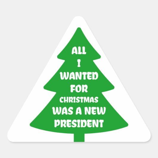 Nieuw President voor kerstmis Sticker (Voorkant)