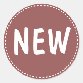 Nieuw product ronde sticker